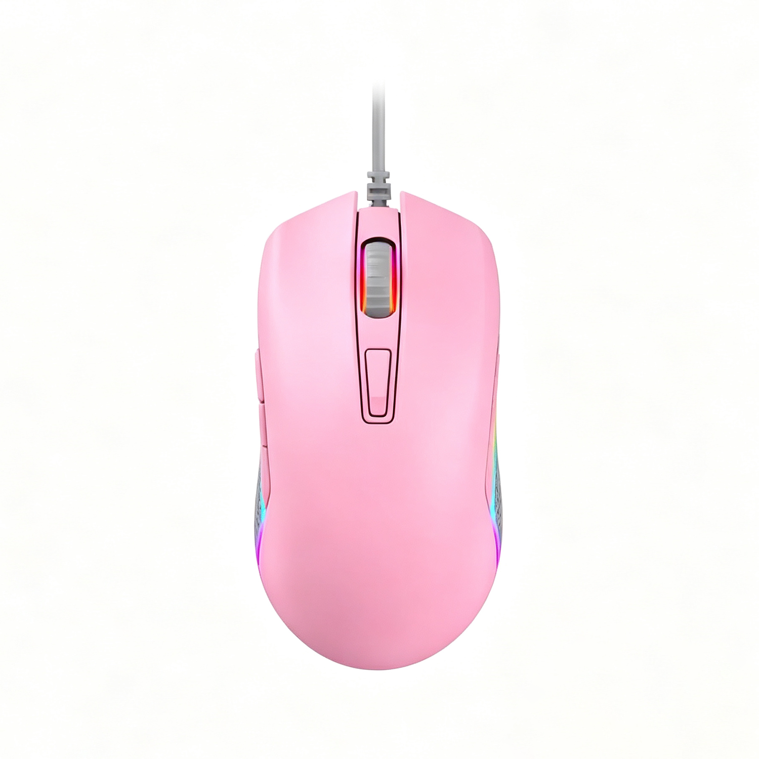 Rose Souris de Jeu Filaire USB-A RGB Jusqu'à 3600 DPI