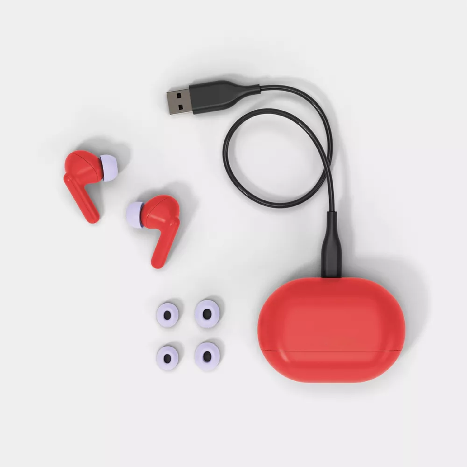 Rouge Pavot Bluetooth Vraiment Sans Fil
